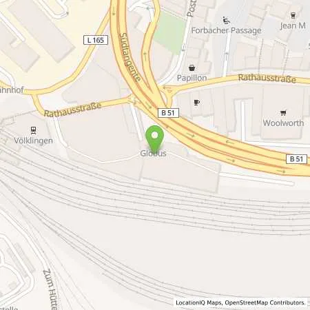 Standortübersicht der Tankstelle amperio GmbH in 66333 Völklingen