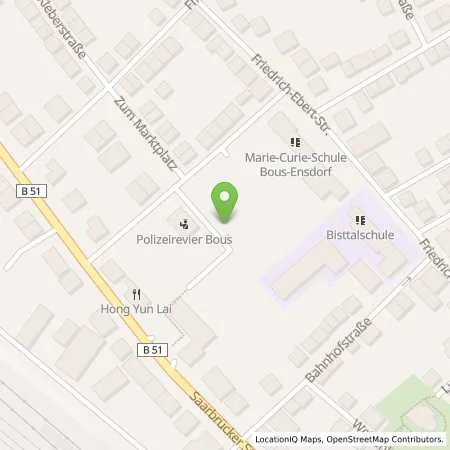 Standortübersicht der Tankstelle energis GmbH in 66359 Bous