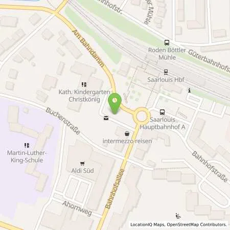 Standortübersicht der Tankstelle Stadtwerke Saarlouis GmbH in 66740 Saarlouis