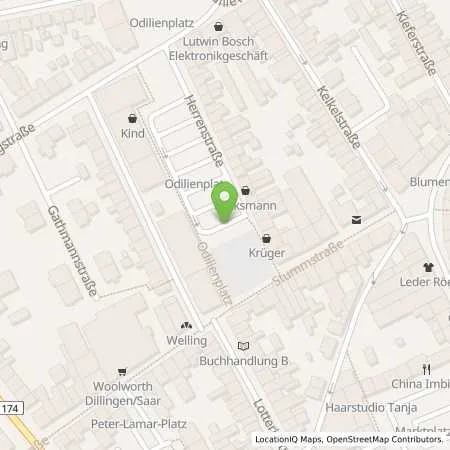 Standortübersicht der Tankstelle Stadtwerke Dillingen/Saar GmbH in 66763 Dillingen/Saar