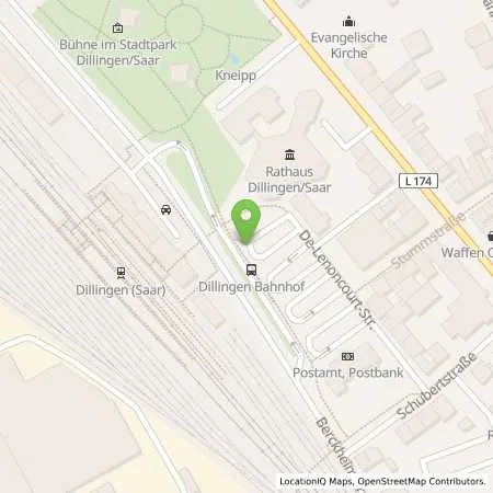 Standortübersicht der Tankstelle Stadtwerke Dillingen/Saar GmbH in 66763 Dillingen/Saar
