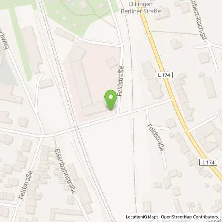 Standortübersicht der Tankstelle Stadtwerke Dillingen/Saar GmbH in 66763 Dillingen/Saar