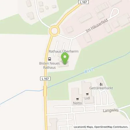 Standortübersicht der Tankstelle Gemeinde Überherrn in 66802 Überherrn