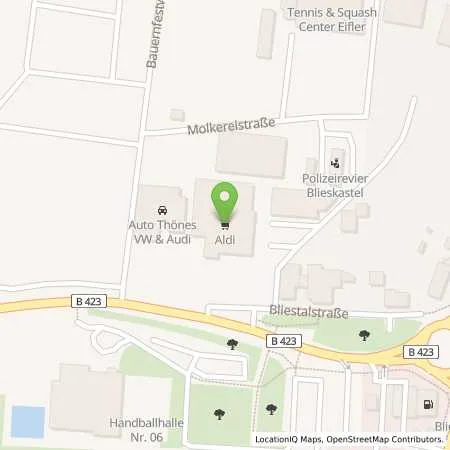 Standortübersicht der Tankstelle ALDI SÜD in 66440 Blieskastel