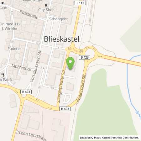 Standortübersicht der Strom (Elektro) Tankstelle: Stadtwerke Bliestal GmbH in 66440, Blieskastel