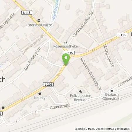 Standortübersicht der Tankstelle Stadtwerke Bexbach GmbH in 66450 Bexbach