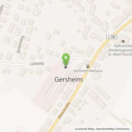 Standortübersicht der Tankstelle Pfalzwerke AG in 66453 Gersheim