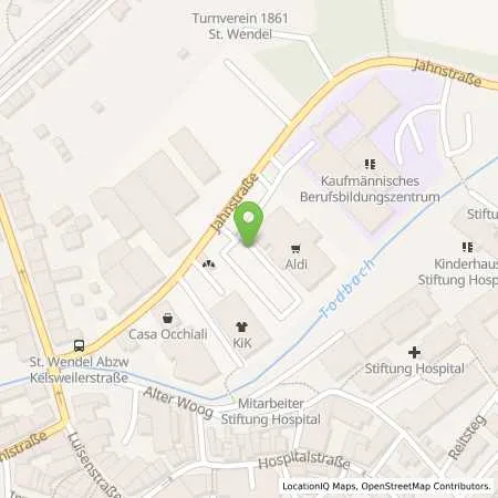 Standortübersicht der Tankstelle ALDI SÜD in 66606 St. Wendel