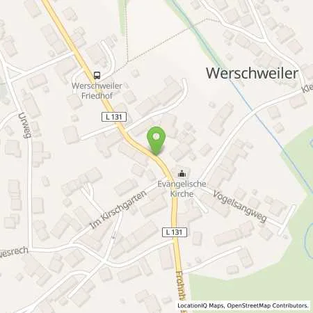 Standortübersicht der Tankstelle Müller-Dynamic GmbH in 66606 St. Wendel