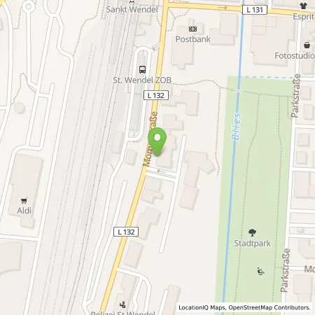 Standortübersicht der Tankstelle SSW-Stadtwerke St. Wendel GmbH & Co. KG in 66606 St. Wendel