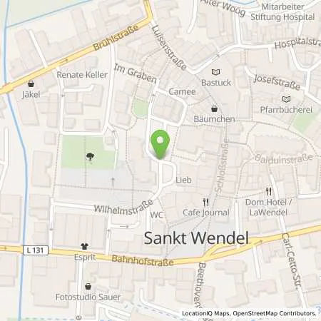 Standortübersicht der Tankstelle SSW-Stadtwerke St. Wendel GmbH & Co. KG in 66606 St. Wendel