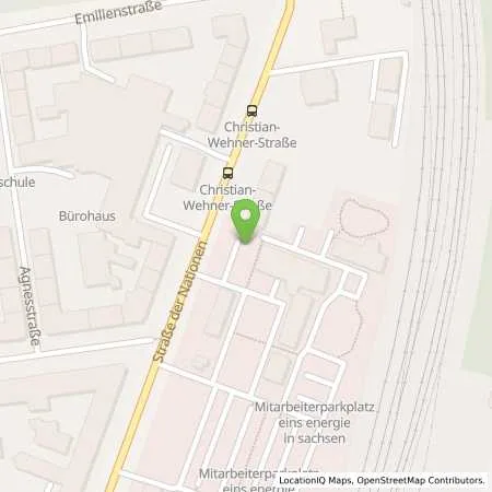 Standortübersicht der Tankstelle eins energie in sachsen GmbH & Co. KG in 09113 Chemnitz