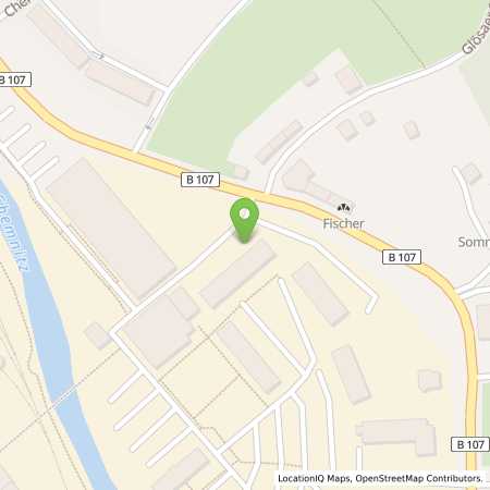 Standortübersicht der Strom (Elektro) Tankstelle: envia Mitteldeutsche Energie AG in 09114, Chemnitz