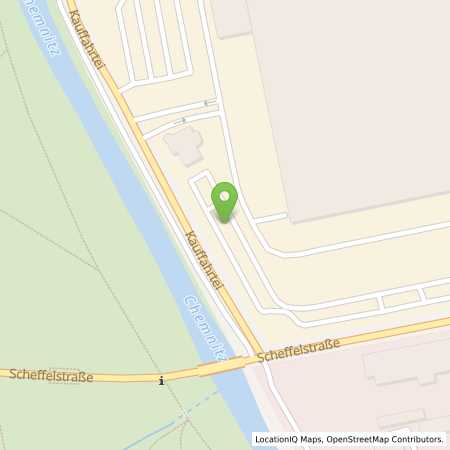 Standortübersicht der Strom (Elektro) Tankstelle: VW Group Charging GmbH in 09120, Chemnitz