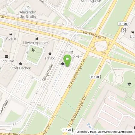 Standortübersicht der Tankstelle SachsenEnergie AG in 01067 Dresden