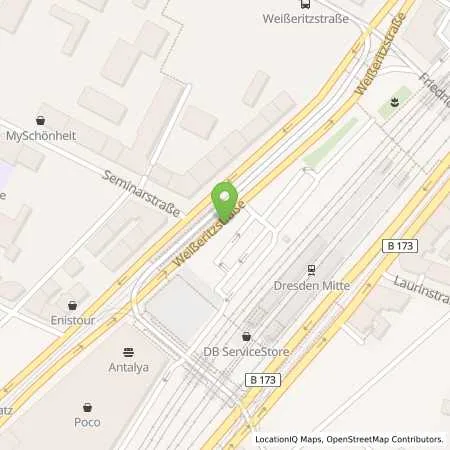 Standortübersicht der Tankstelle SachsenEnergie AG in 01067 Dresden