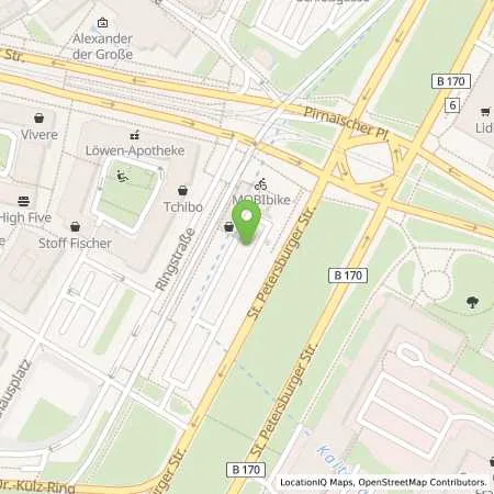 Standortübersicht der Tankstelle SachsenEnergie AG in 01067 Dresden