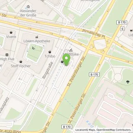 Standortübersicht der Tankstelle SachsenEnergie AG in 01067 Dresden