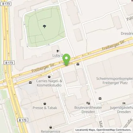 Standortübersicht der Tankstelle SachsenEnergie AG in 01067 Dresden