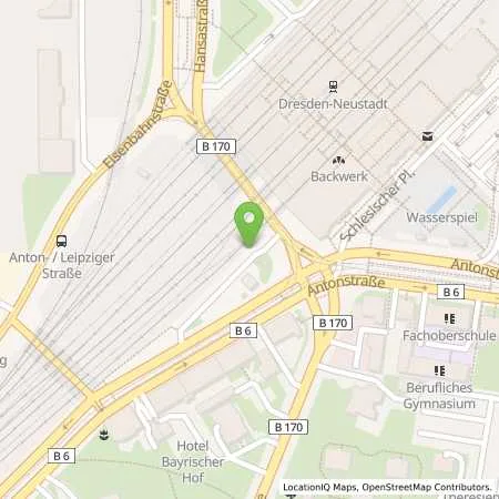 Standortübersicht der Tankstelle SachsenEnergie AG in 01097 Dresden