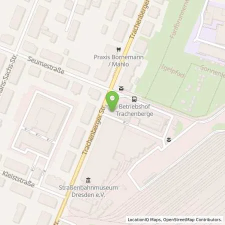 Standortübersicht der Tankstelle SachsenEnergie AG in 01129 Dresden