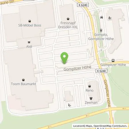 Standortübersicht der Tankstelle SachsenEnergie AG in 01156 Dresden