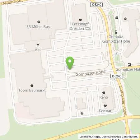 Standortübersicht der Tankstelle SachsenEnergie AG in 01156 Dresden