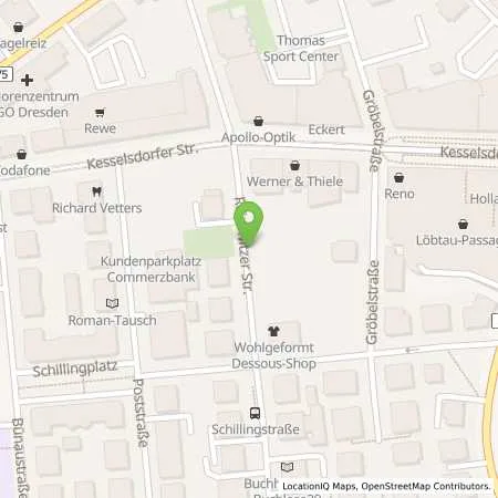 Standortübersicht der Tankstelle SachsenEnergie AG in 01159 Dresden