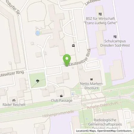 Standortübersicht der Tankstelle SachsenEnergie AG in 01169 Dresden
