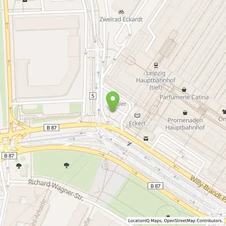 Standortübersicht der Tankstelle Stadtwerke Leipzig GmbH in 04103 Leipzig