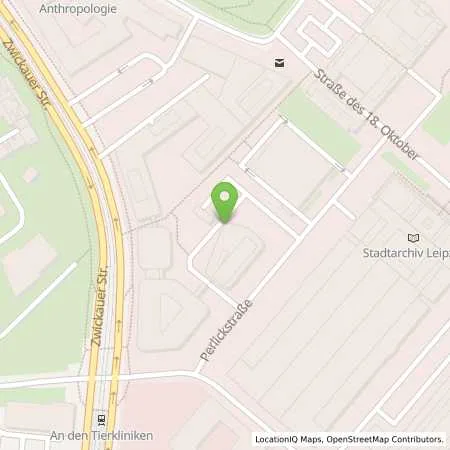 Standortübersicht der Tankstelle Fraunhofer-Gesellschaft zur Förderung der angewandten Forschung e. V. in 04103 Leipzig