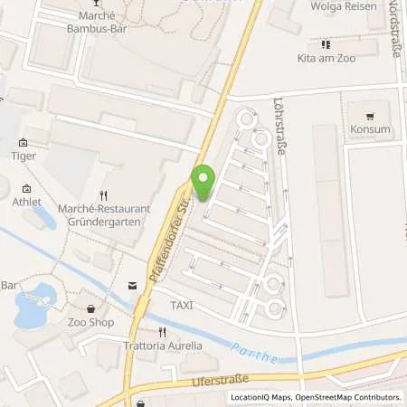 Standortübersicht der Tankstelle Stadtwerke Leipzig GmbH in 04105 Leipzig