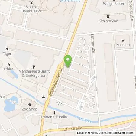 Standortübersicht der Tankstelle Stadtwerke Leipzig GmbH in 04105 Leipzig