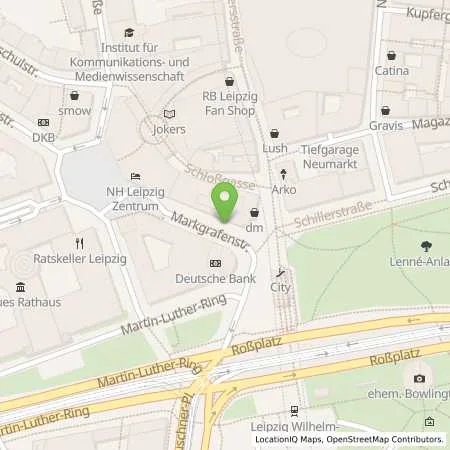 Standortübersicht der Tankstelle Stadtwerke Leipzig GmbH in 04107 Leipzig