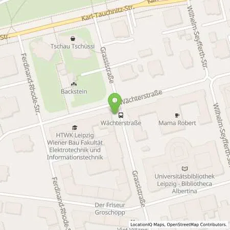 Standortübersicht der Tankstelle Stadtwerke Leipzig GmbH in 04107 Leipzig