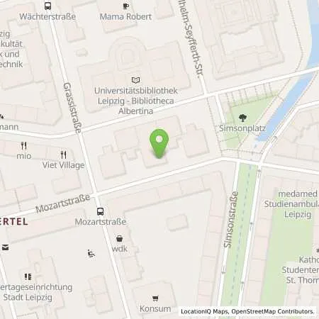 Standortübersicht der Tankstelle Stadtwerke Leipzig GmbH in 04107 Leipzig