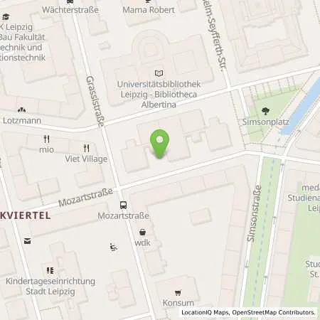 Standortübersicht der Tankstelle Stadtwerke Leipzig GmbH in 04107 Leipzig