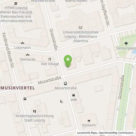 Standortübersicht der Tankstelle Stadtwerke Leipzig GmbH in 04107 Leipzig