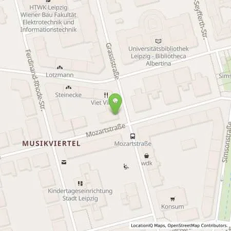 Standortübersicht der Tankstelle Stadtwerke Leipzig GmbH in 04107 Leipzig