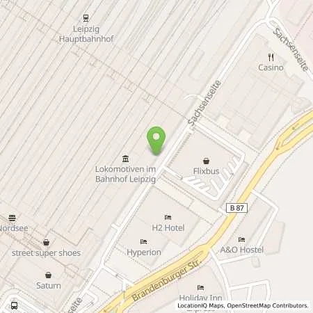 Standortübersicht der Tankstelle envia Mitteldeutsche Energie AG in 04109 Leipzig