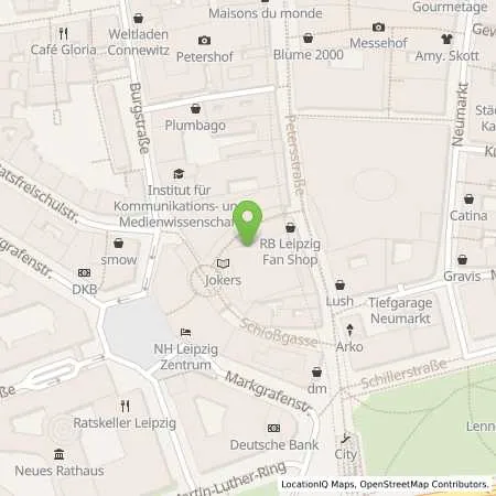 Standortübersicht der Tankstelle APCOA PARKING Deutschland GmbH in 04109 Leipzig