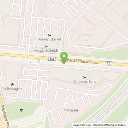 Standortübersicht der Tankstelle Stadtwerke Leipzig GmbH in 04277 Leipzig