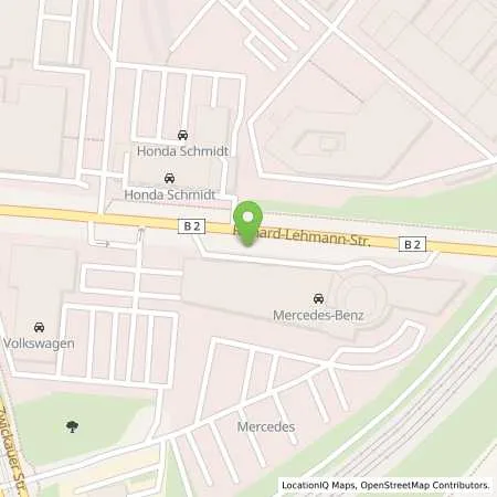 Standortübersicht der Tankstelle Stadtwerke Leipzig GmbH in 04277 Leipzig