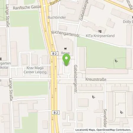 Standortübersicht der Tankstelle EnergieArchitektur GmbH in 04315 Leipzig