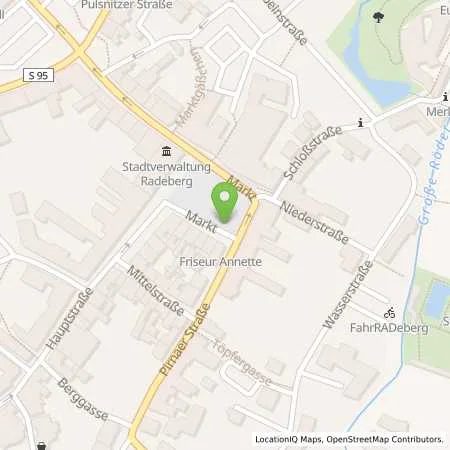 Standortübersicht der Tankstelle SachsenEnergie AG in 01454 Radeberg