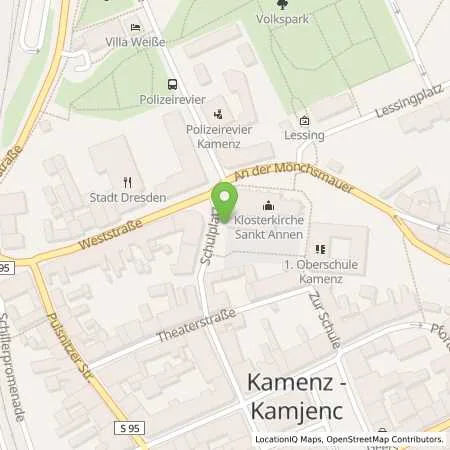 Standortübersicht der Tankstelle ewag kamenz Energie und Wasserversorgung AG Kamenz in 01917 Kamenz