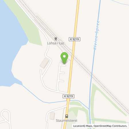 Standortübersicht der Strom (Elektro) Tankstelle: Gemeinde Lohsa in 02999, Lohsa / Ortsteil Friedersdorf