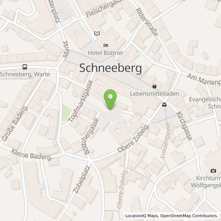Standortübersicht der Strom (Elektro) Tankstelle: Stadtwerke Schneeberg in 08289, Schneeberg
