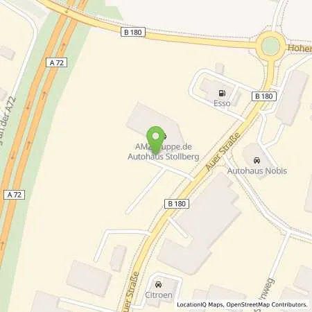 Standortübersicht der Tankstelle Andreas Pfüller - Autohaus Stollberg e.K. in 09366 Stollberg