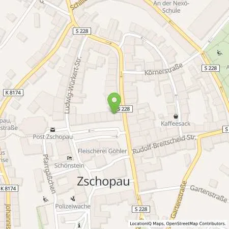 Standortübersicht der Tankstelle envia Mitteldeutsche Energie AG in 09405 Zschopau